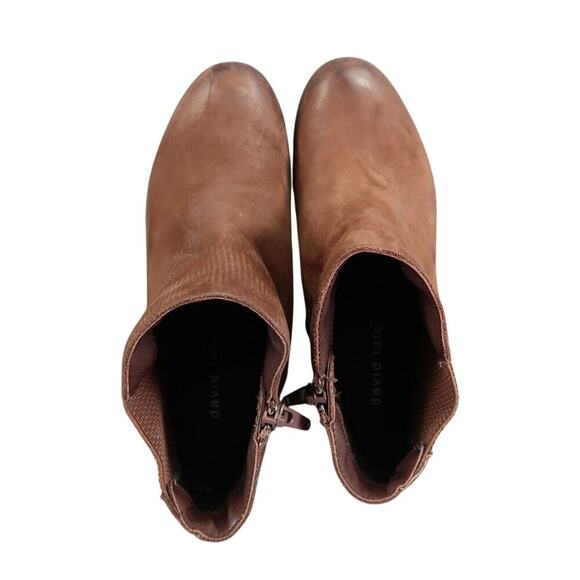 David Tate Shoes Women 6 Bootie Casual Leather Comfort Gore Panel Zip Ankle Boot - Picture 8 of 15